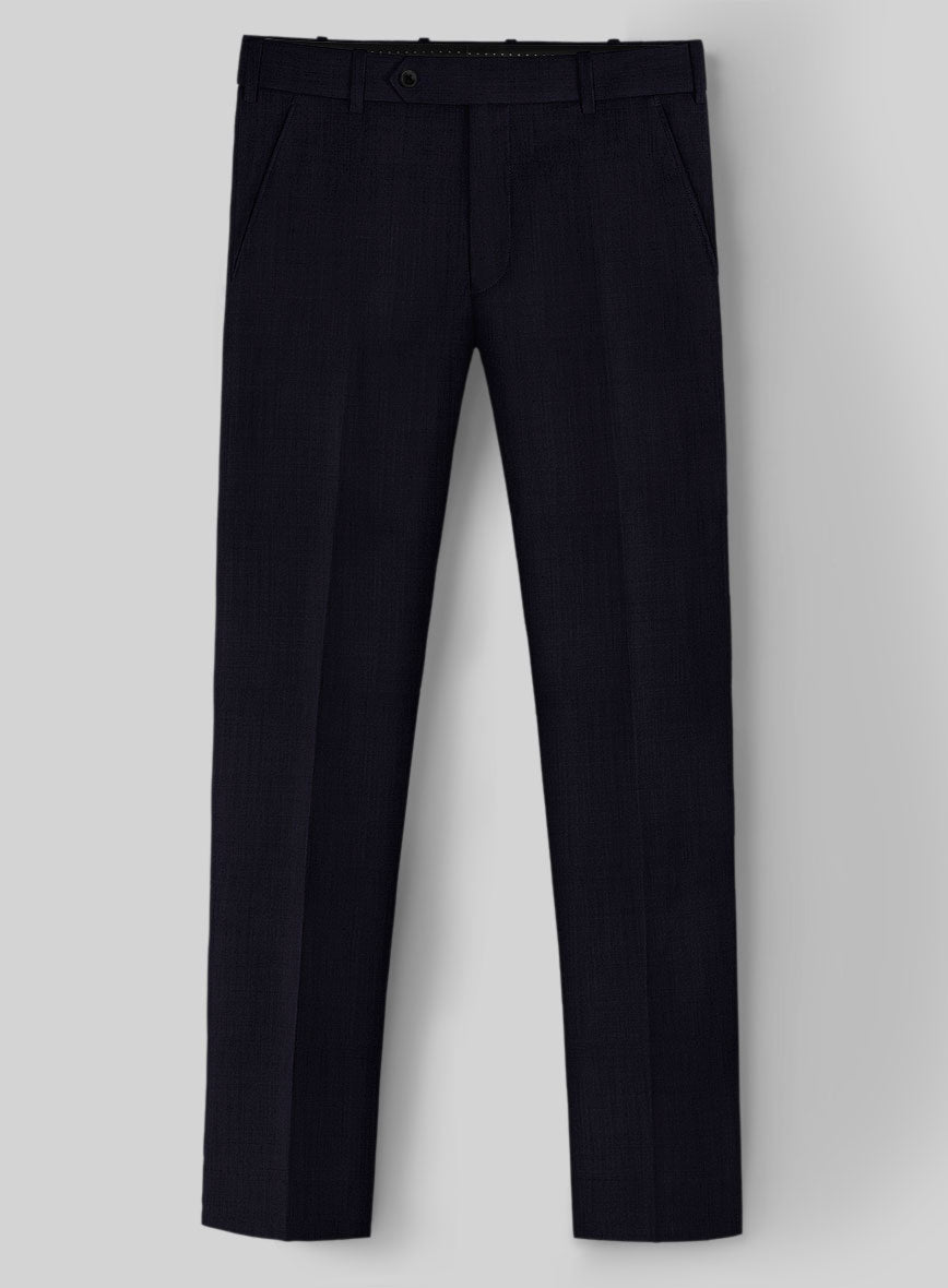 Stretch Midnight Blue Wool Suit - StudioSuits