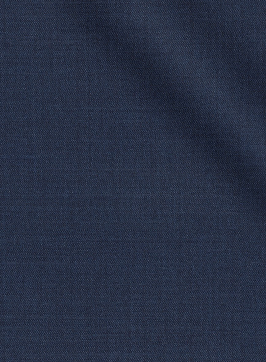 Stretch Royal Blue Wool Jacket - StudioSuits