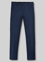 Stretch Royal Blue Wool Pants - StudioSuits