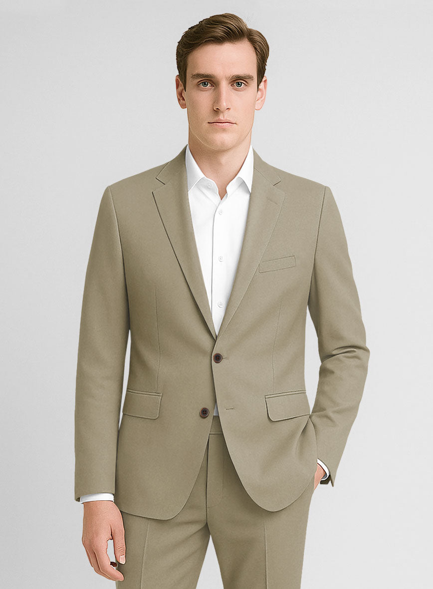 Stretch Summer Khaki Chino Suit - StudioSuits