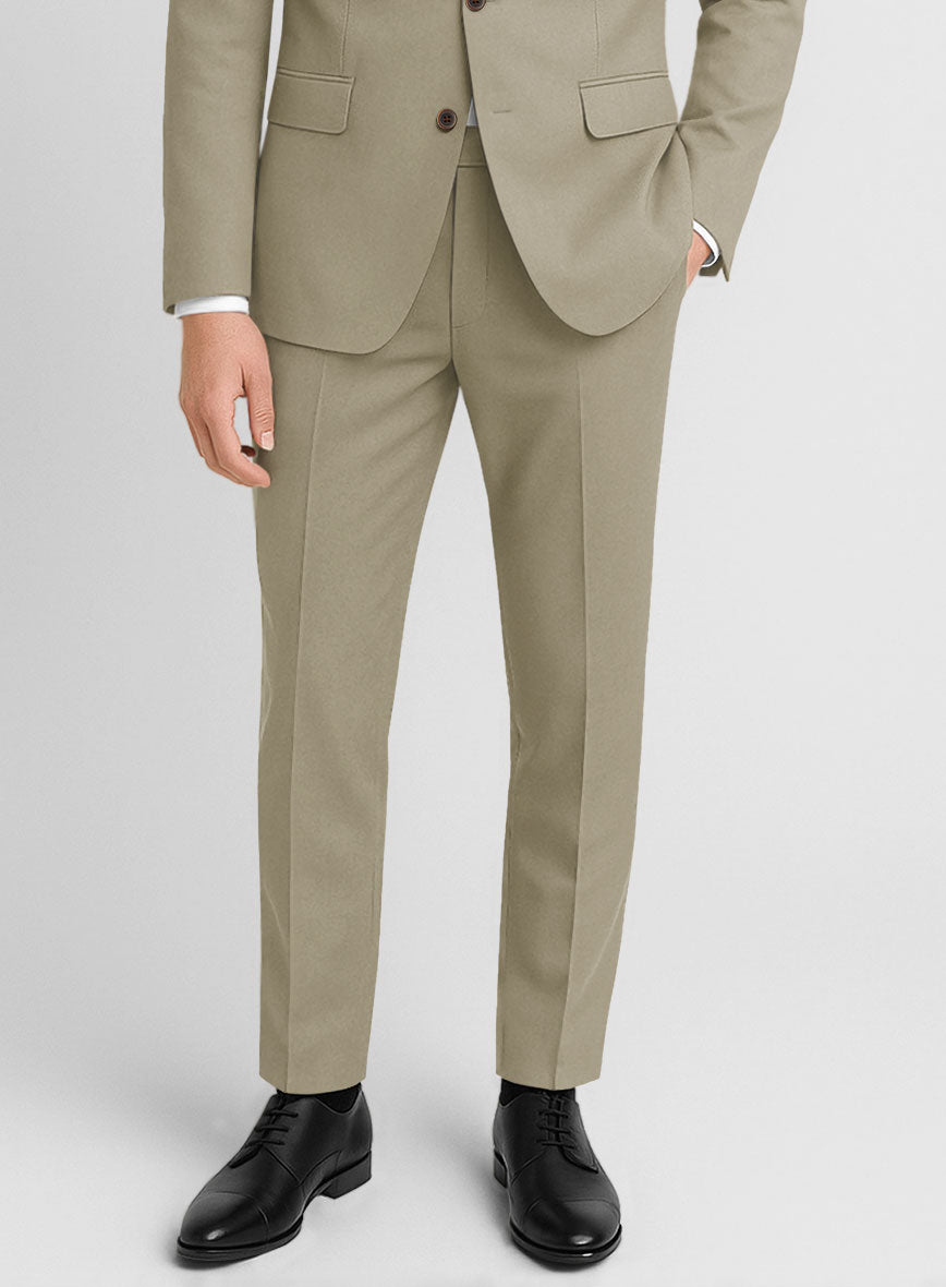 Stretch Summer Khaki Chino Suit - StudioSuits