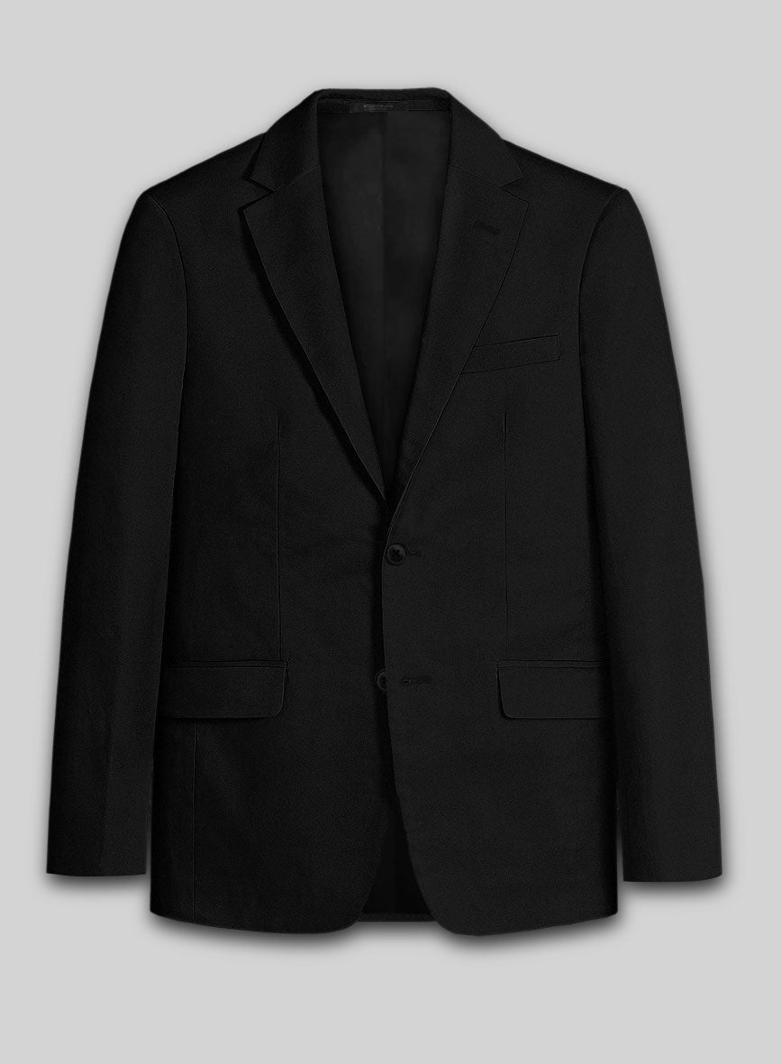 Stretch Summer Black Chino Suit - StudioSuits