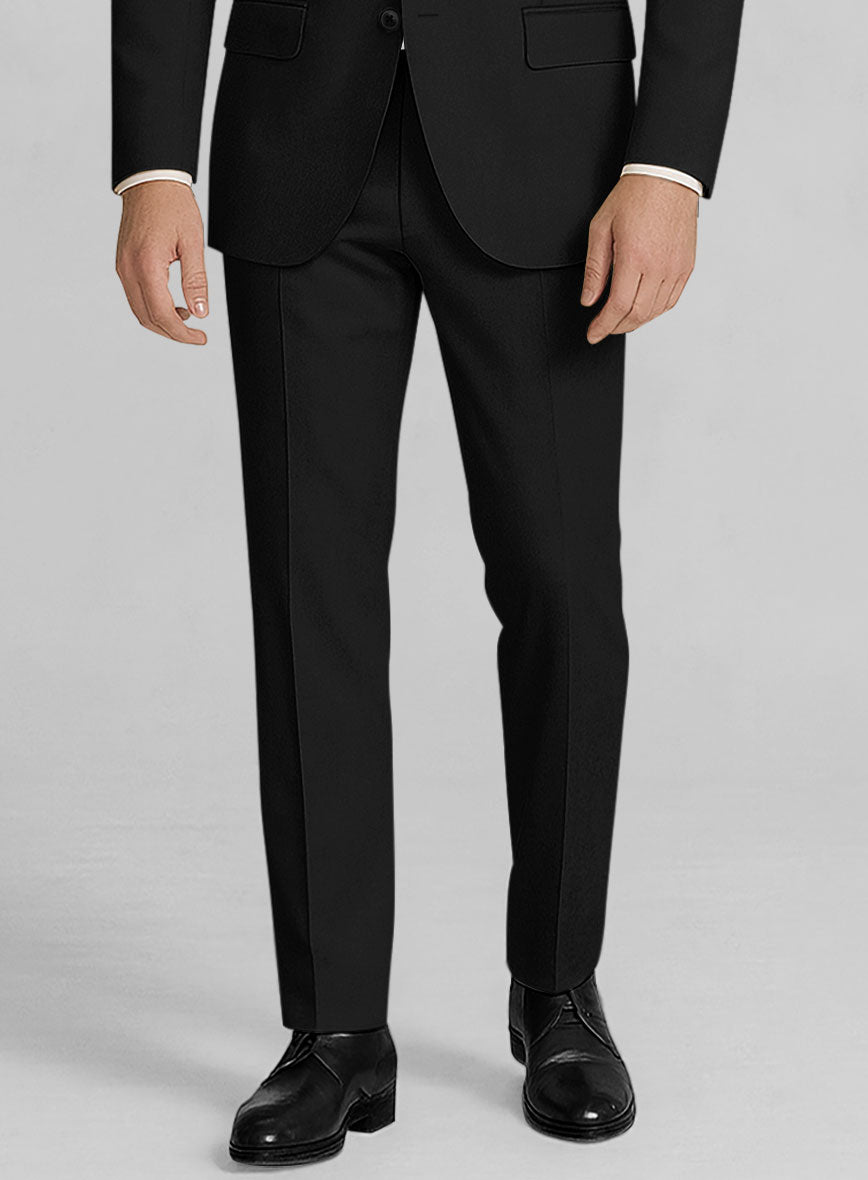 Stretch Summer Black Chino Suit - StudioSuits