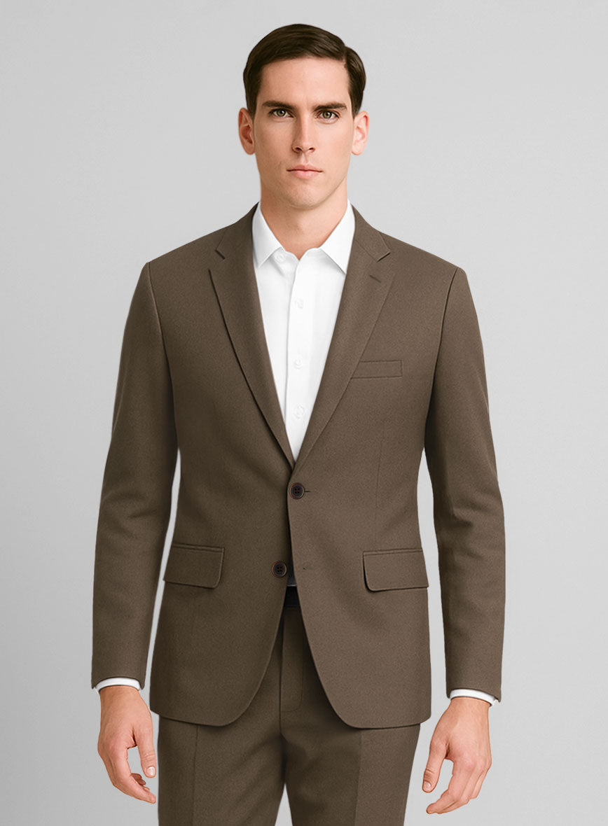 Stretch Summer Brown Chino Jacket - StudioSuits