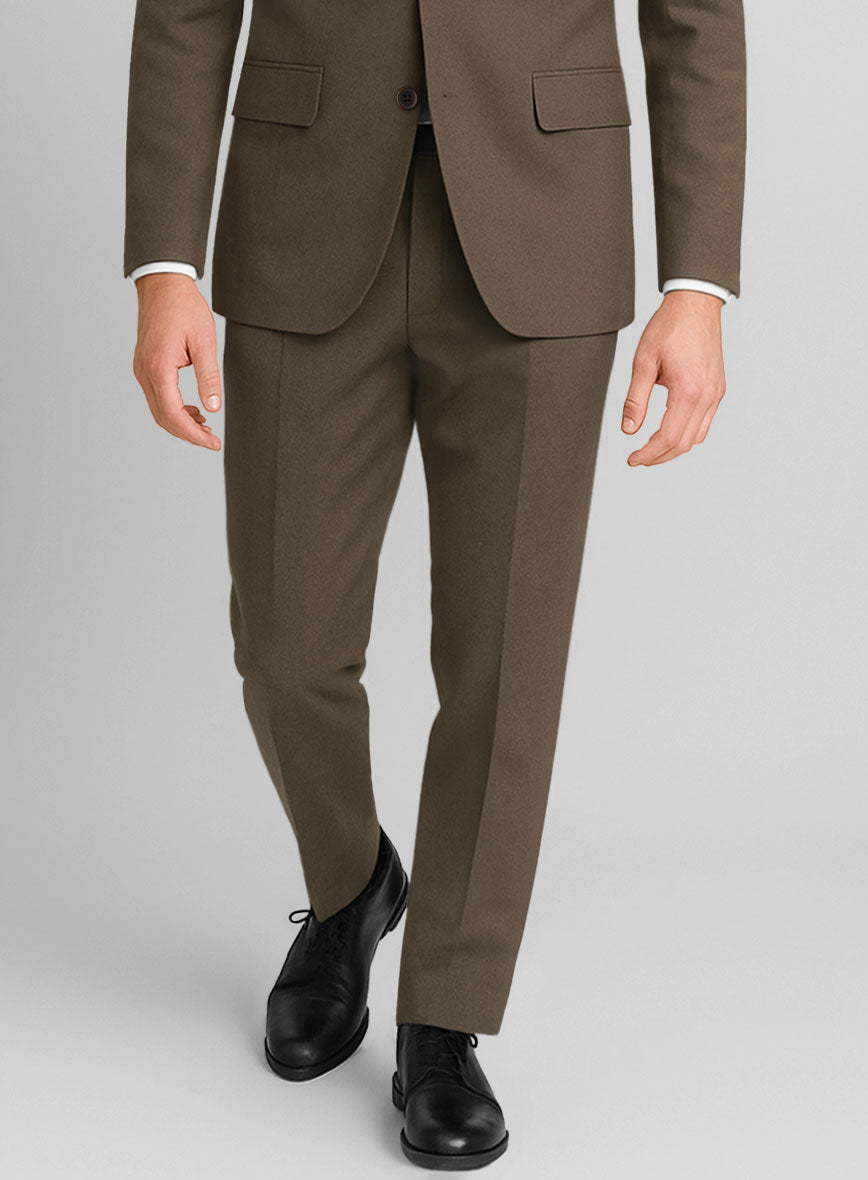 Stretch Summer Brown Chino Pants - StudioSuits