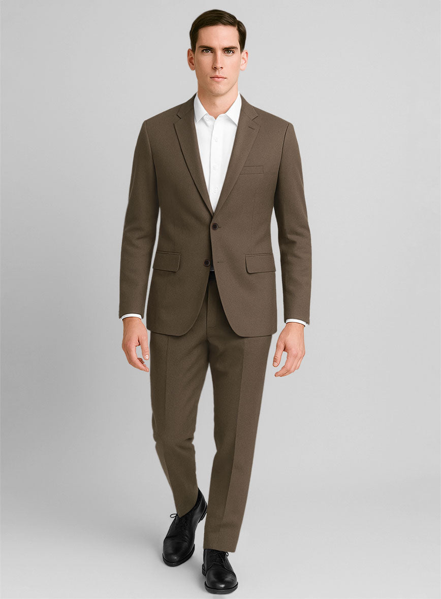 Stretch Summer Brown Chino Suit - StudioSuits