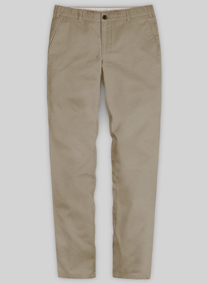 Washed Stretch Summer Khaki Chino Pants - StudioSuits