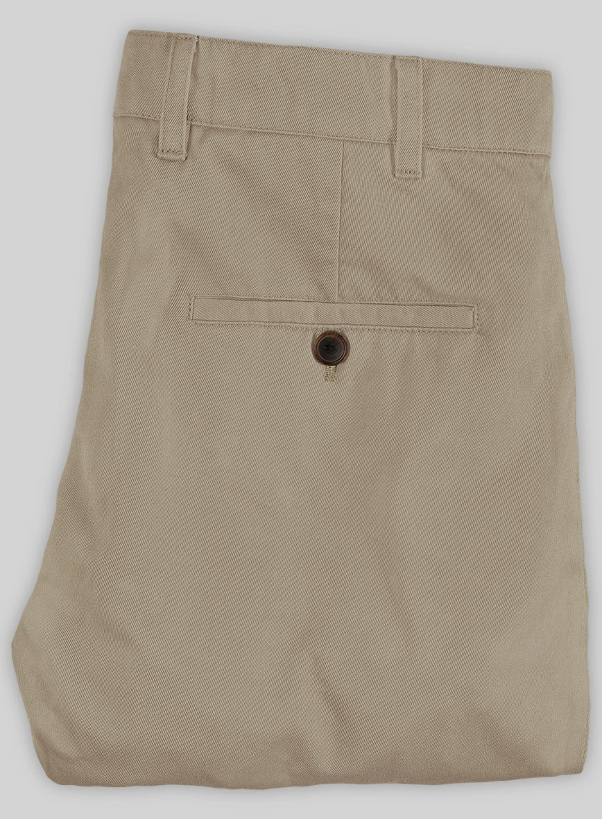 Washed Stretch Summer Khaki Chino Pants - StudioSuits