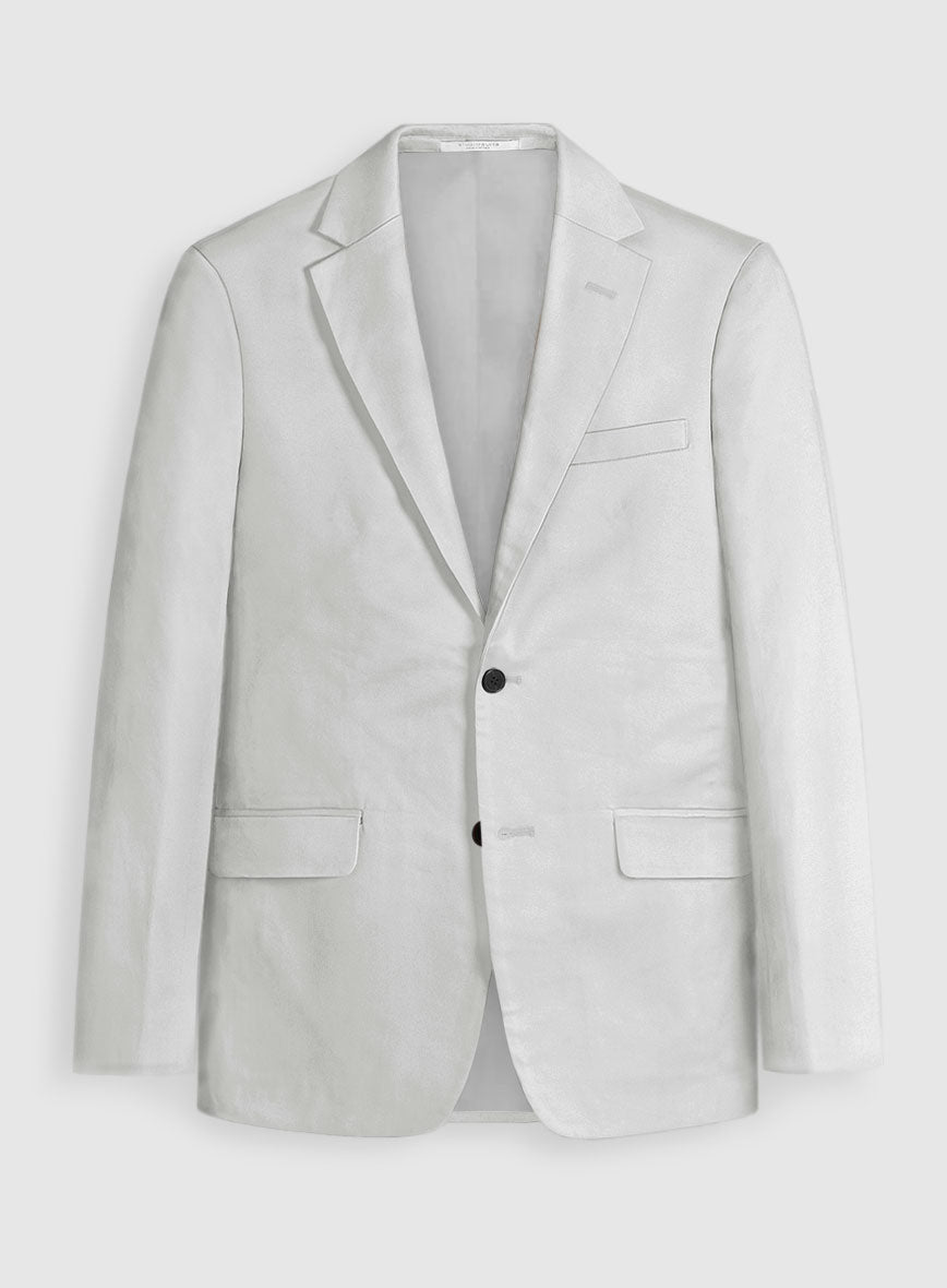 Stretch Summer Light Gray Chino Jacket - StudioSuits