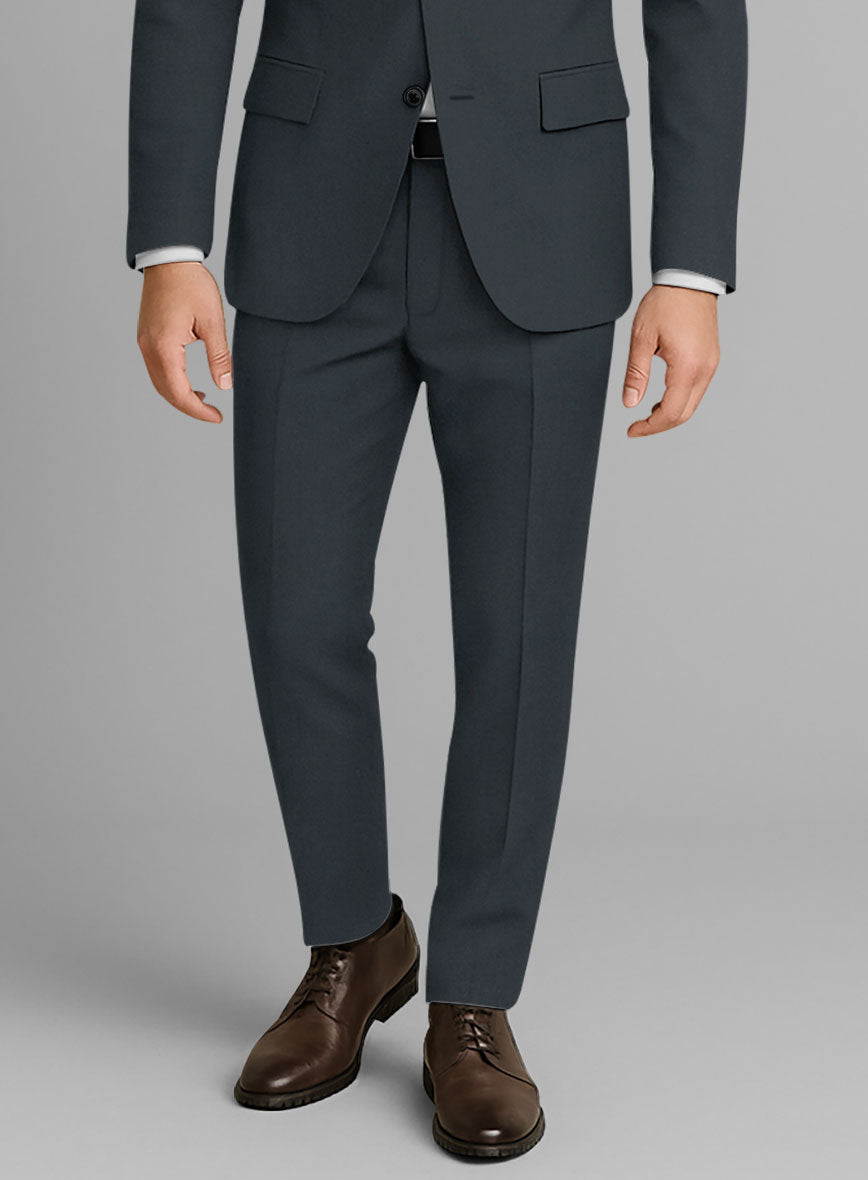 Stretch Summer Navy Blue Chino Pants - StudioSuits