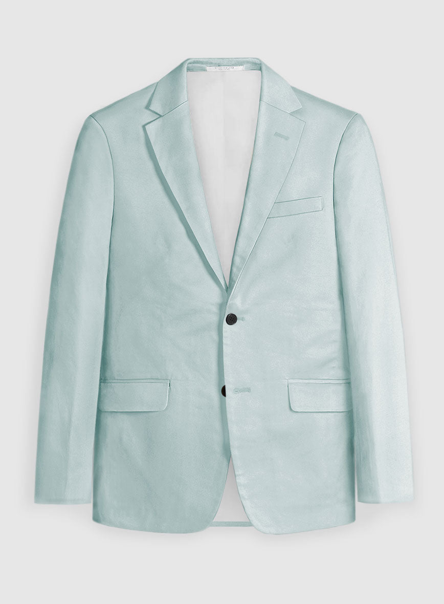 Stretch Summer Sky Blue Chino Jacket - StudioSuits