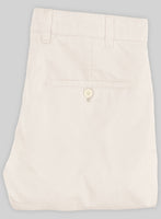 Washed Stretch Summer Beige Chino Pants - StudioSuits