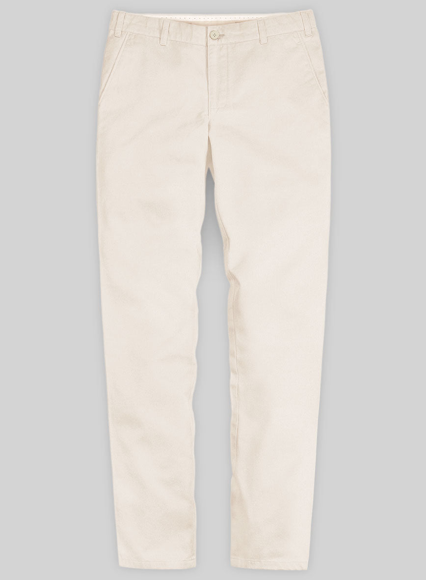 Washed Stretch Summer Beige Chino Pants – StudioSuits