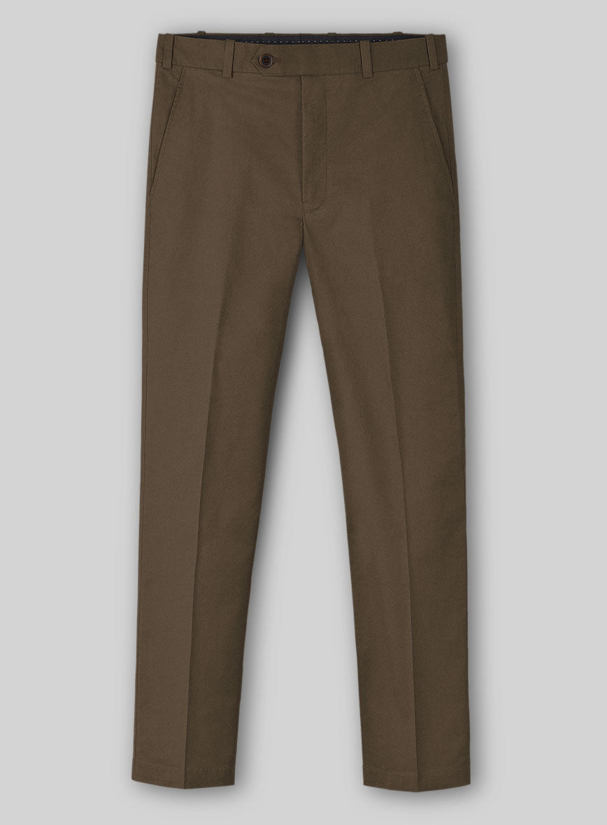 Stretch Summer Brown Chino Suit - StudioSuits