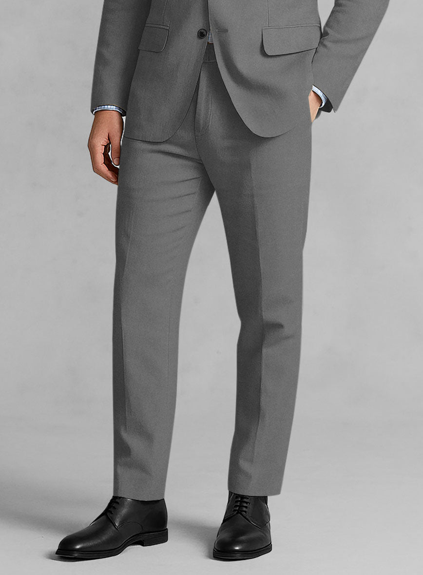 Stretch Summer Gray Chino Pants - StudioSuits