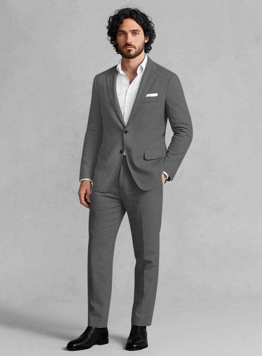 Stretch Summer Gray Chino Suit - StudioSuits
