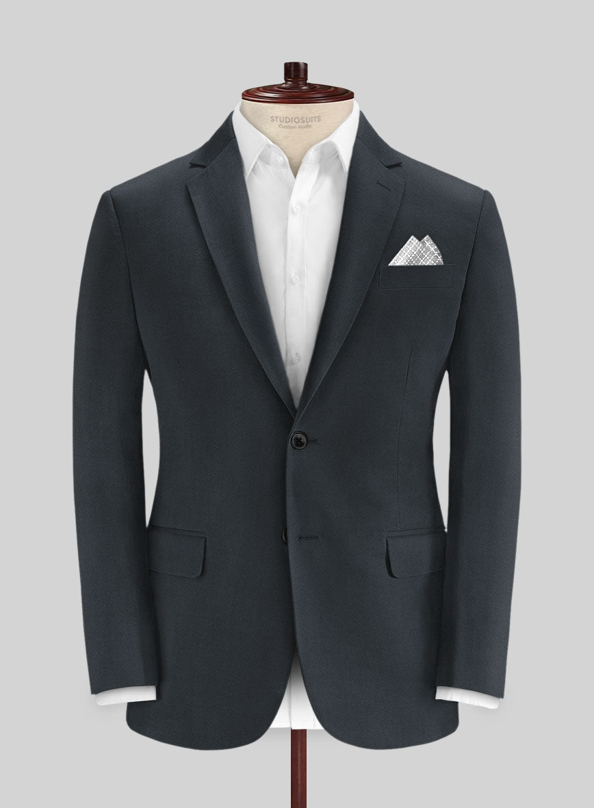 Stretch Summer Navy Blue Chino Suit - StudioSuits
