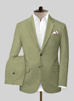 Stretch Summer Weight Army Green Chino Suit - StudioSuits