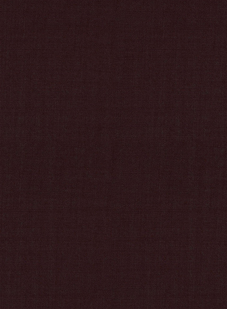 Stretch Wine Wool Highland Trousers - StudioSuits