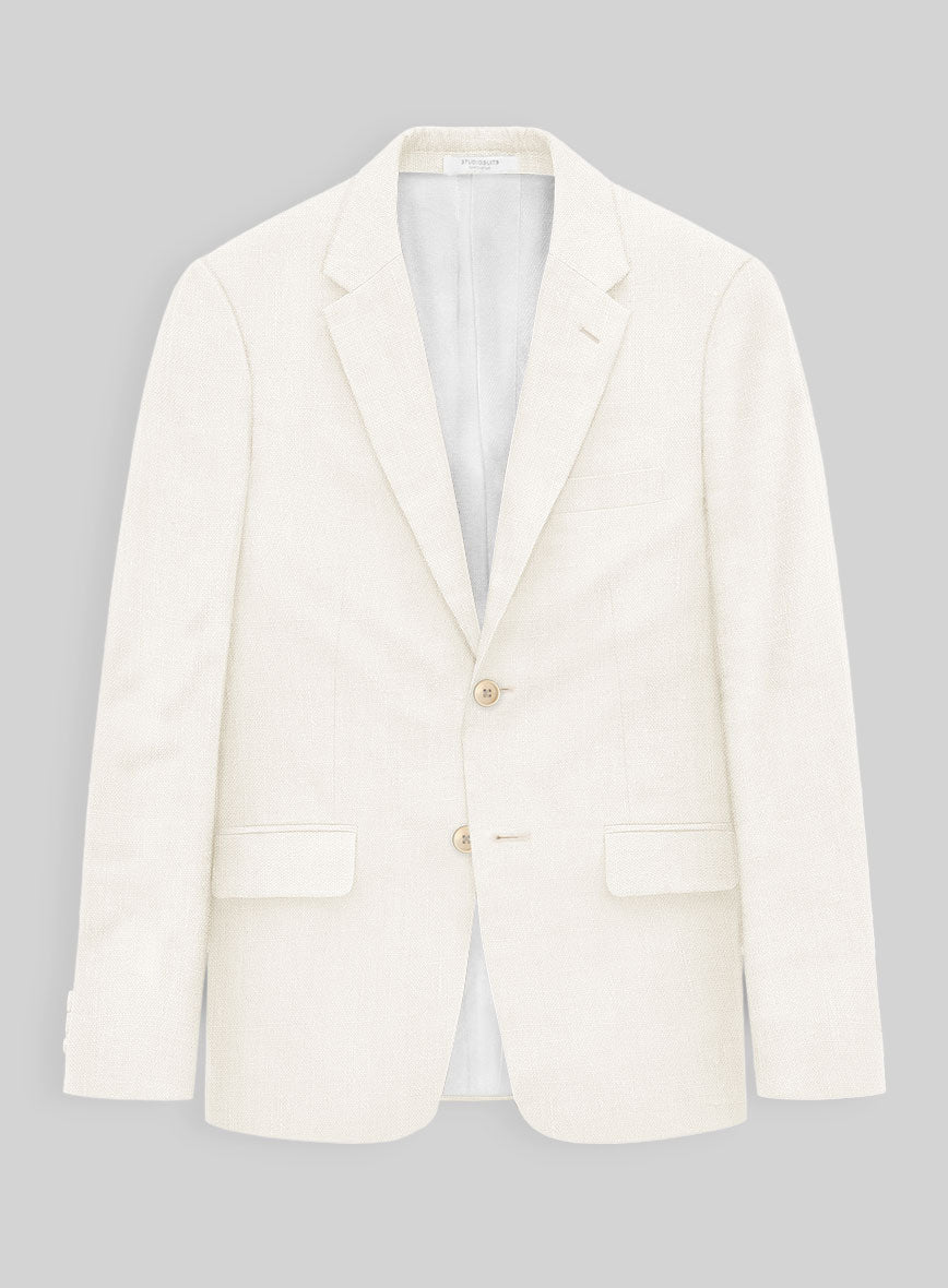 Stylbiella Cream Linen Suit - StudioSuits