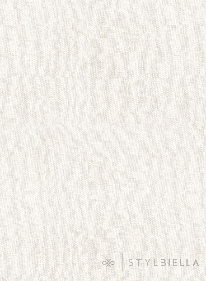 Stylbiella Cream Linen Pants - StudioSuits