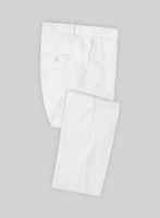 Stylbiella Natural White Linen Pants - StudioSuits