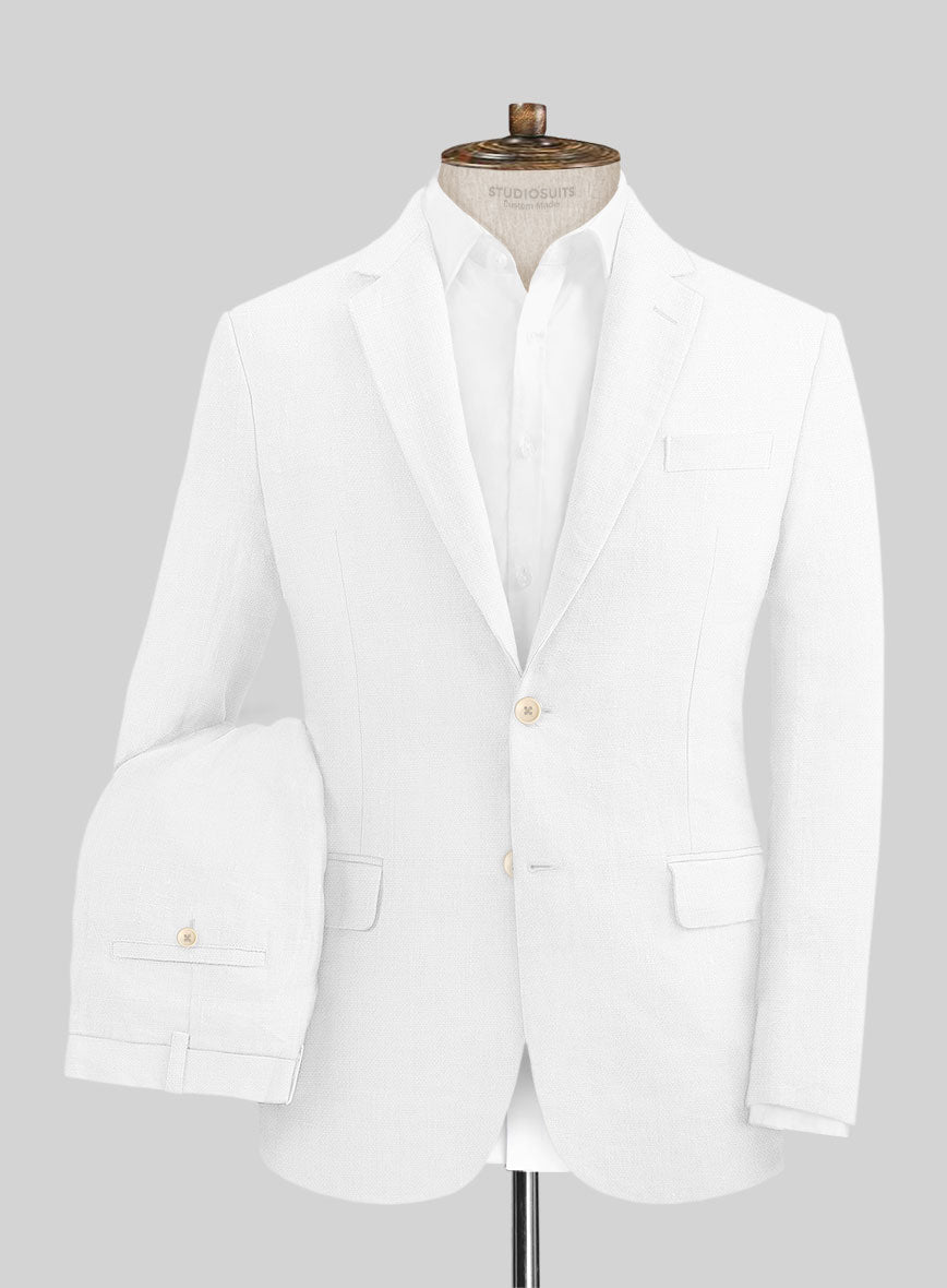 Stylbiella Natural White Linen Suit - StudioSuits