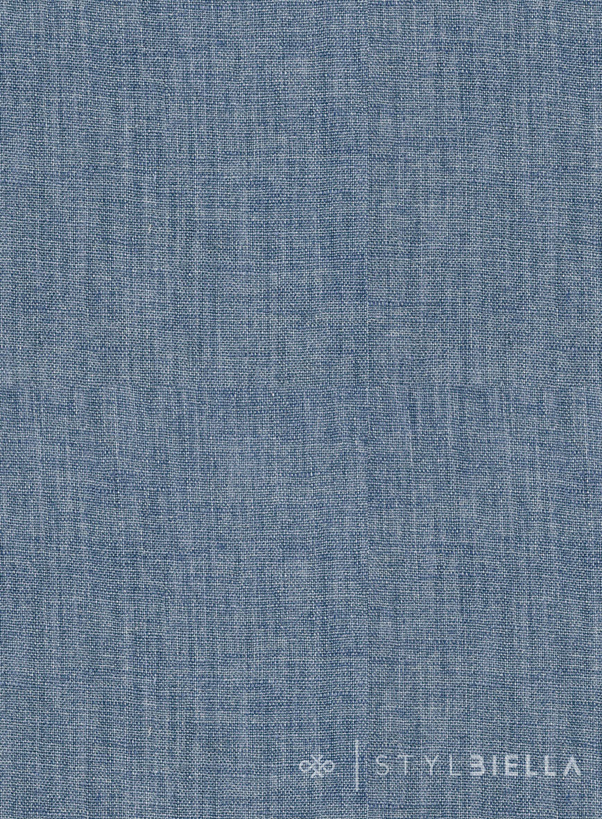 Stylbiella Spring Blue Linen Suit - StudioSuits