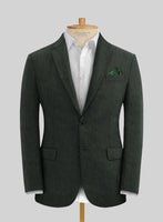 Stylbiella Spring Dark Green Linen Suit - StudioSuits
