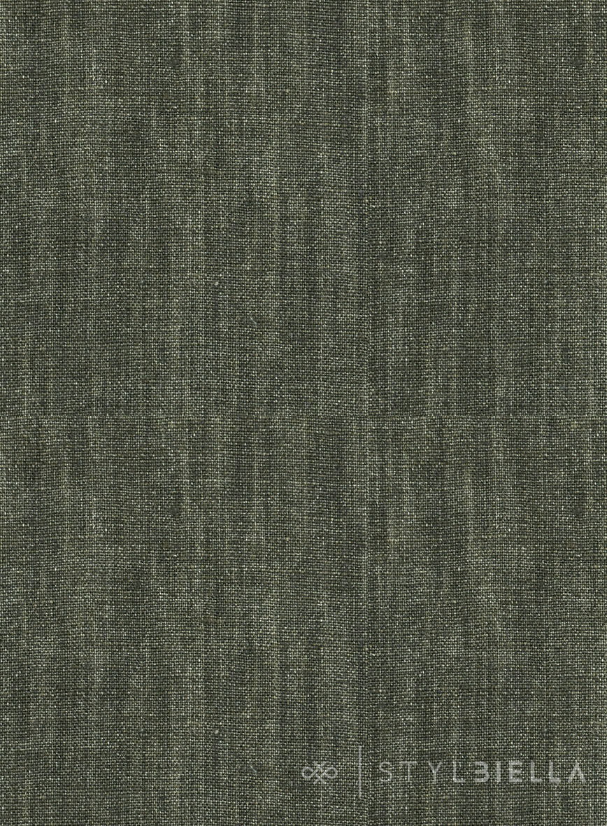 Stylbiella Spring Dew Green Linen Pants - StudioSuits