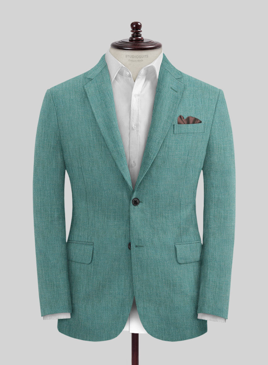 Stylbiella Spring Green Linen Suit - StudioSuits