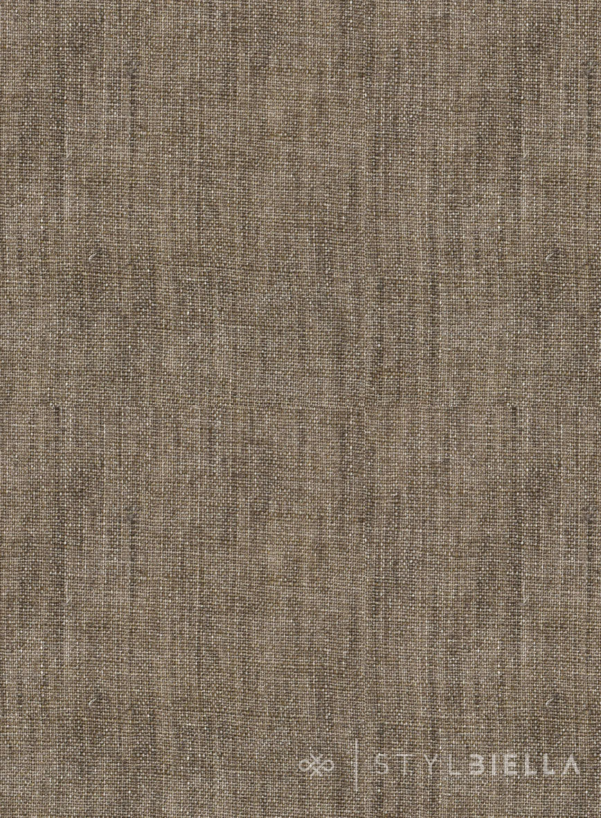 Stylbiella Spring Light Brown Linen Suit - StudioSuits