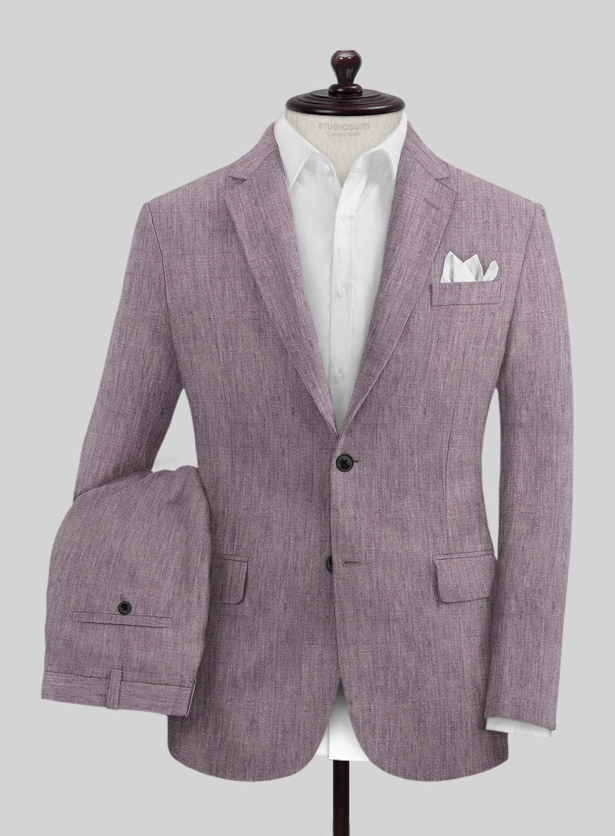 Stylbiella Spring Purple Linen Suit - StudioSuits