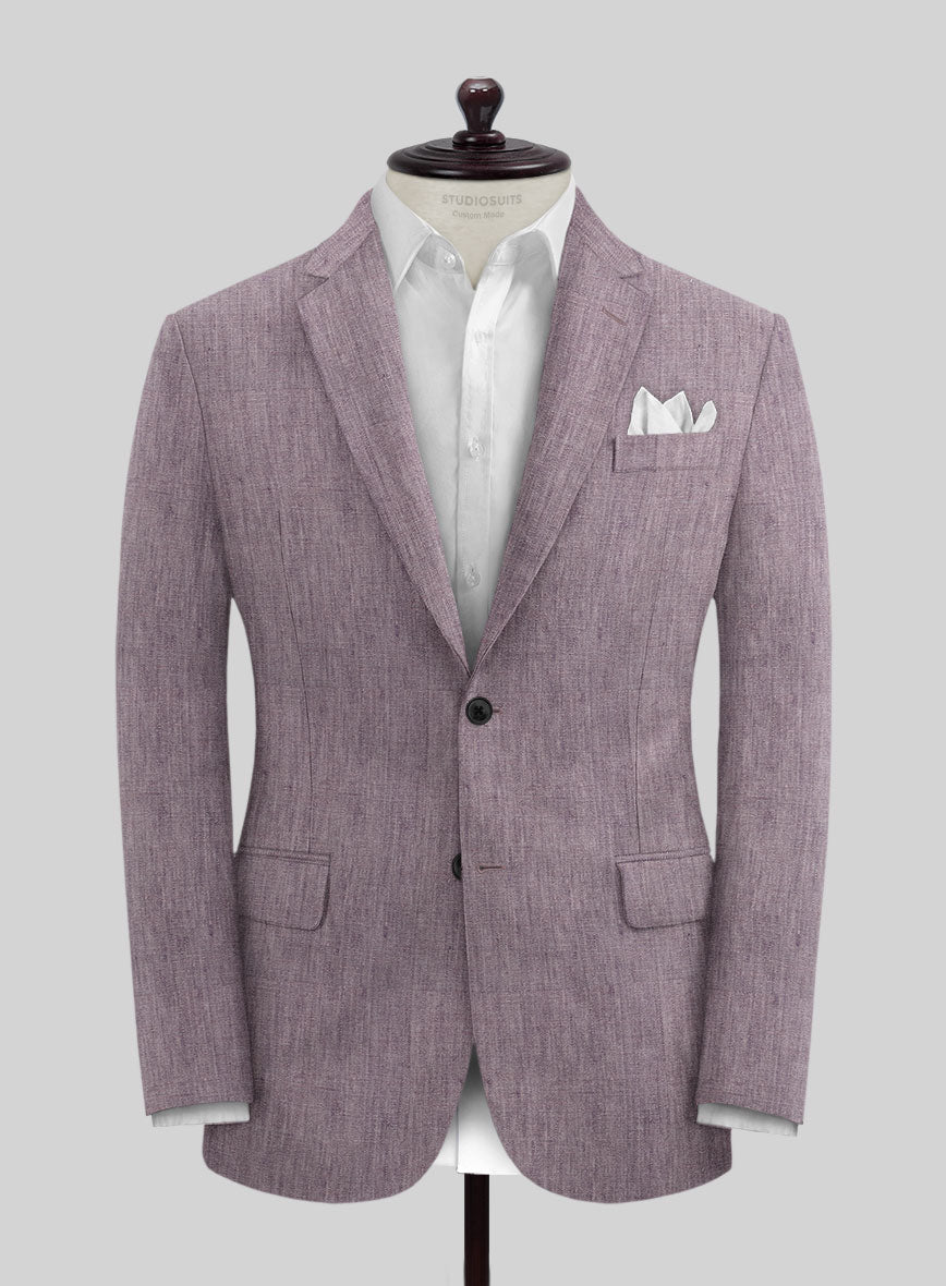 Stylbiella Spring Purple Linen Suit - StudioSuits