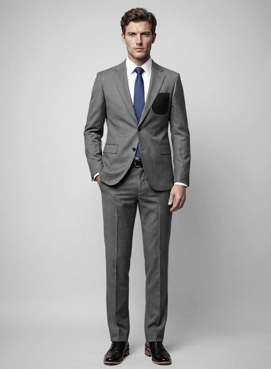 Suit with Leather Pocket Patch - StudioSuits