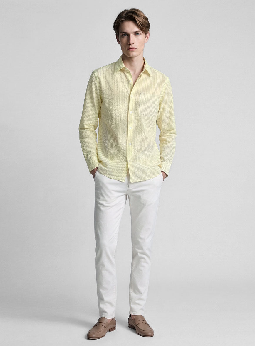 Sunbeam Seersucker Cotton Shirt - StudioSuits