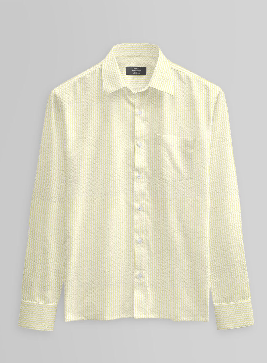 Sunbeam Seersucker Cotton Shirt - StudioSuits
