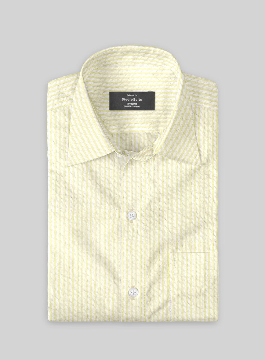 Sunbeam Seersucker Cotton Shirt - StudioSuits