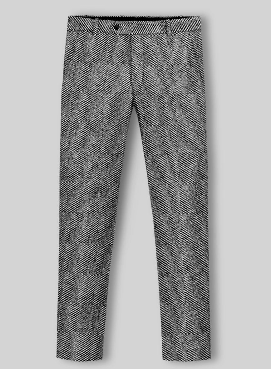 Sussex Weave Gray Tweed Pants - StudioSuits