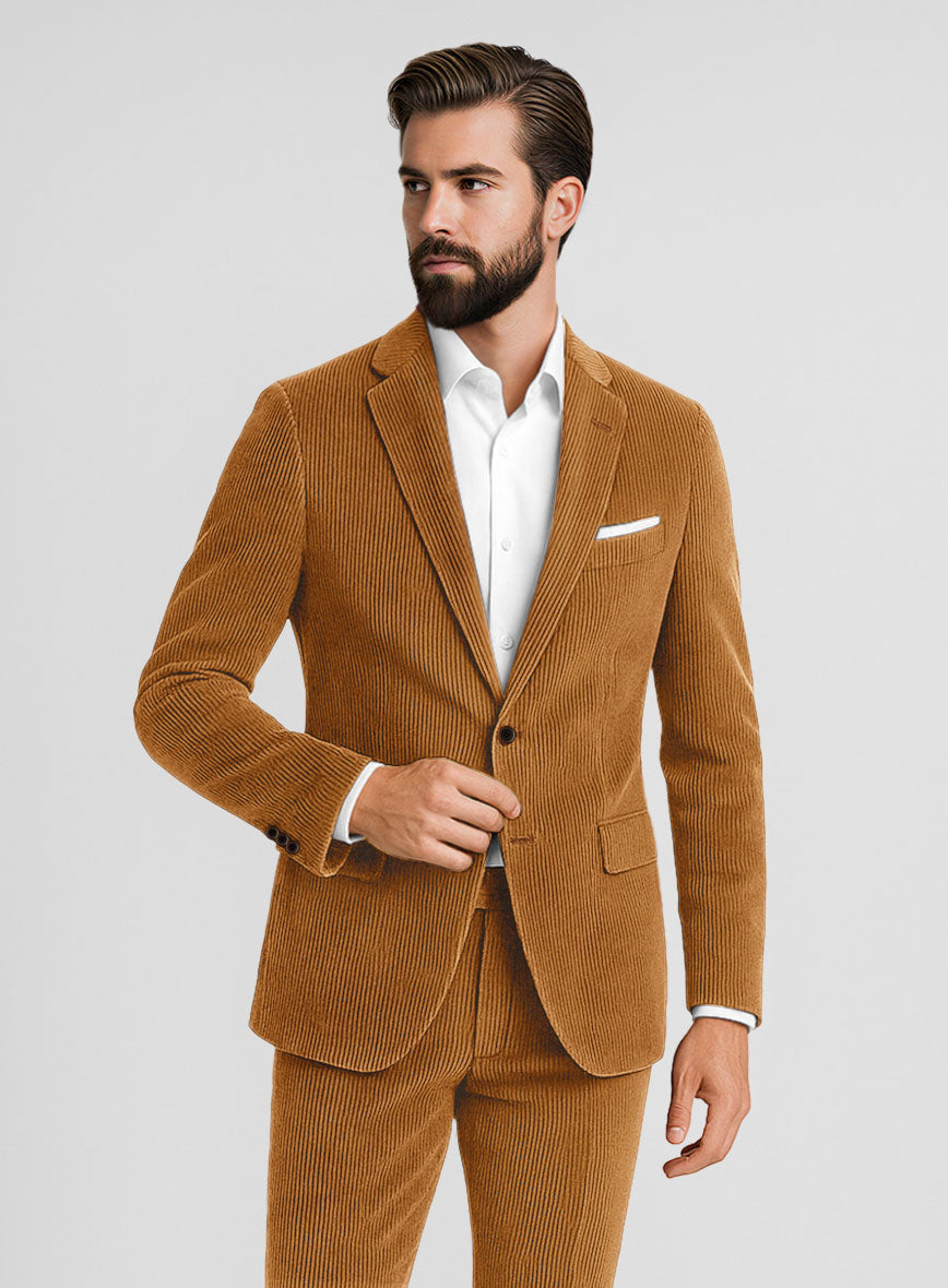 Tan Corduroy Jacket - StudioSuits