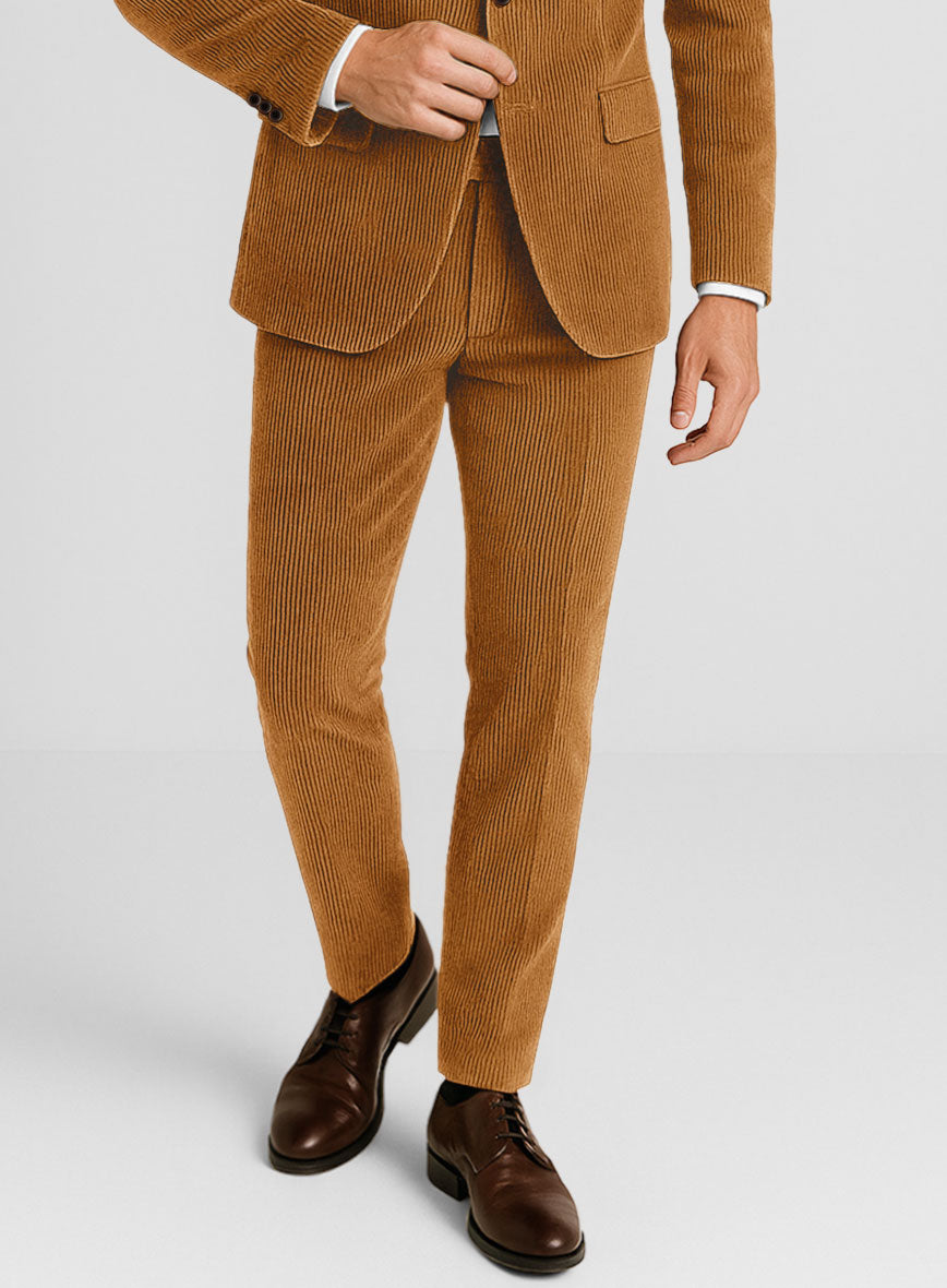 Tan Corduroy Pants - StudioSuits