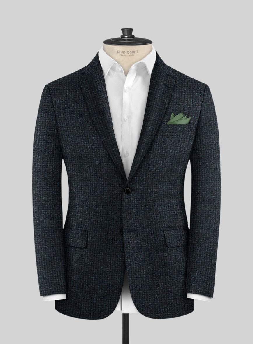 Teal Blue Cashmere Jacket - StudioSuits