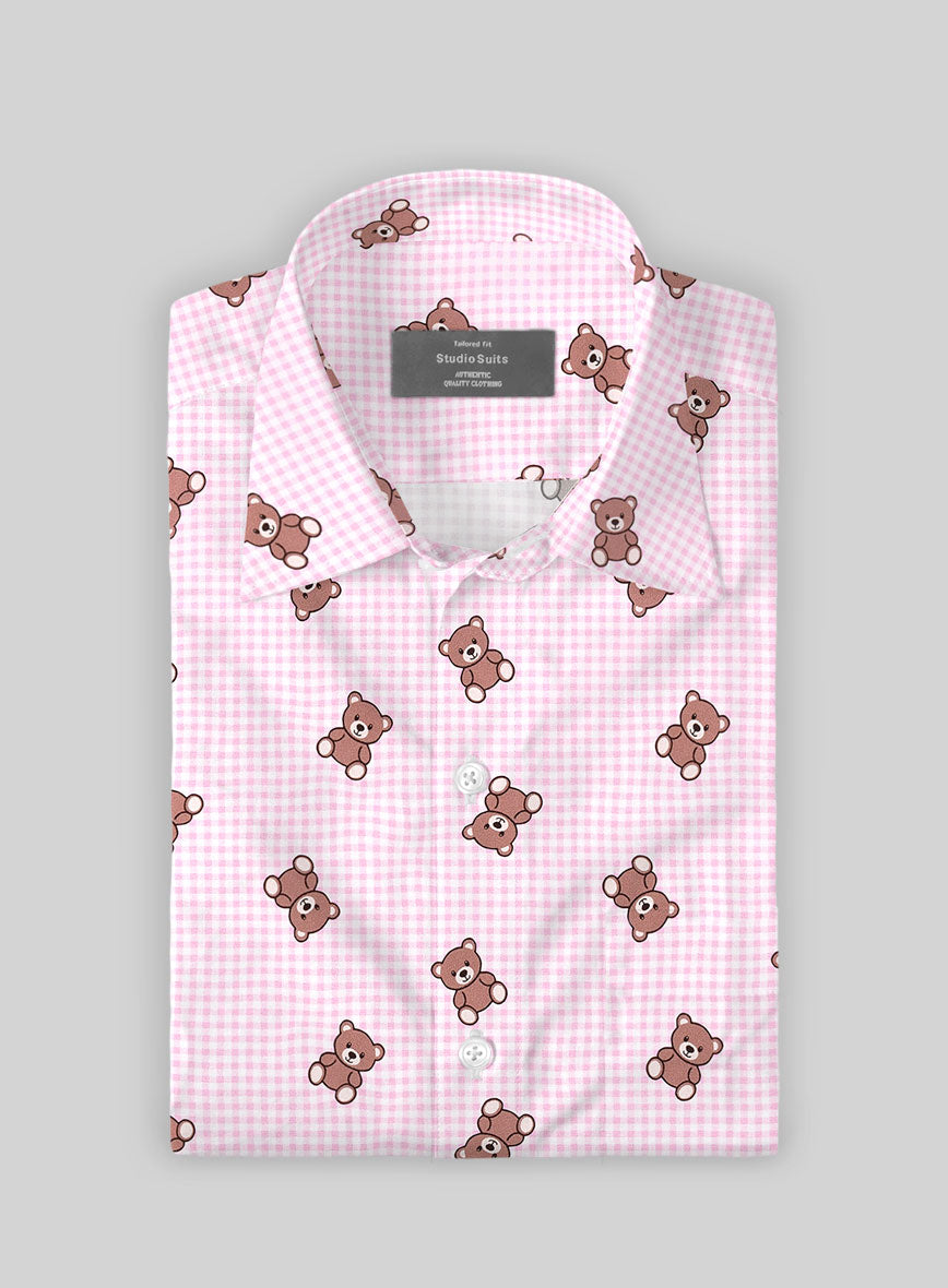 Teddy Check Cotton Shirt - StudioSuits