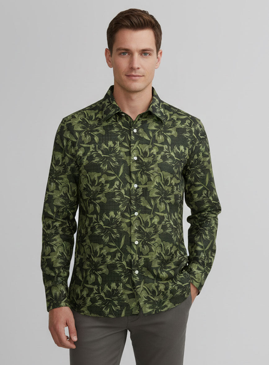 Terrain Leaf Cotton Shirt - StudioSuits