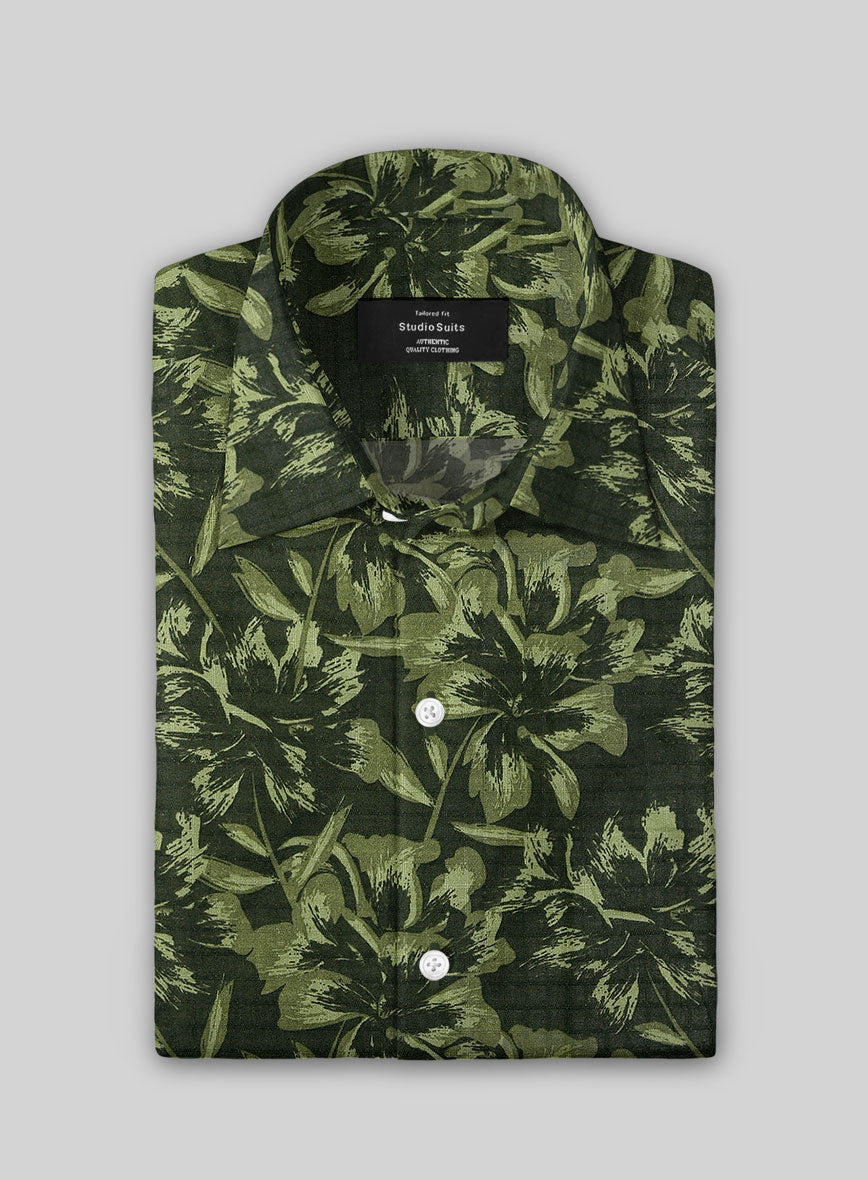Terrain Leaf Cotton Shirt - StudioSuits