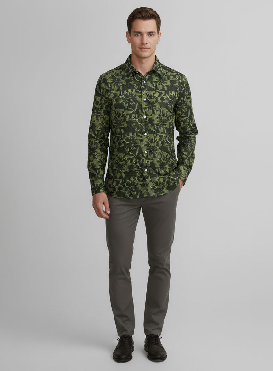 Terrain Leaf Cotton Shirt - StudioSuits