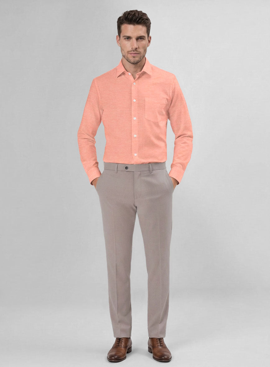 Terra Oxford Ramie Cotton Lycra Shirt - StudioSuits