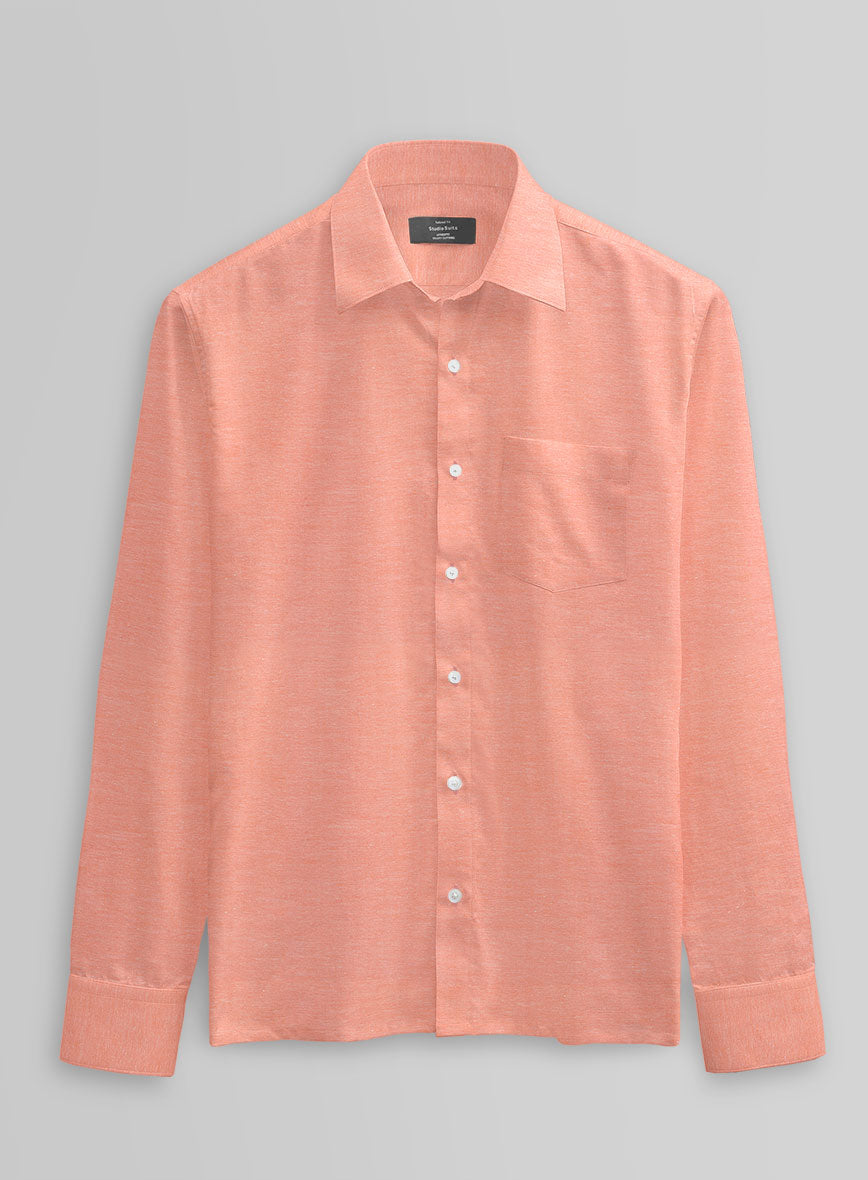 Terra Oxford Ramie Cotton Lycra Shirt - StudioSuits