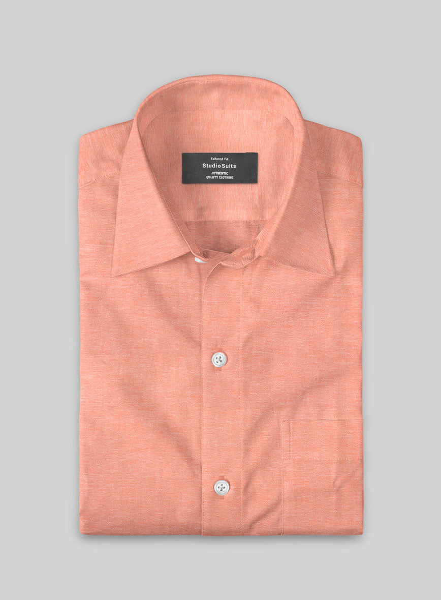 Terra Oxford Ramie Cotton Lycra Shirt - StudioSuits