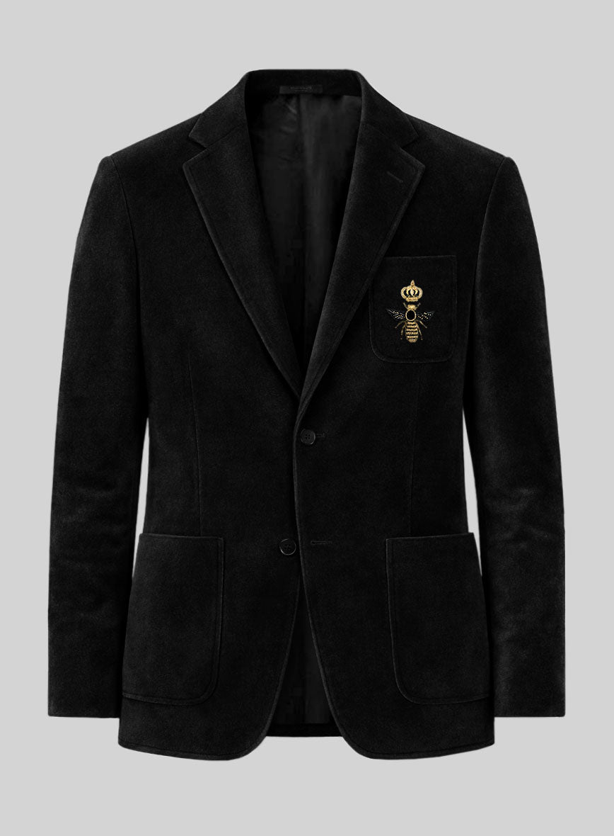 The Golden Bee Black Velvet Jacket - StudioSuits